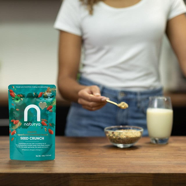 Naturya organic seed crunch 150g, imported from the UK