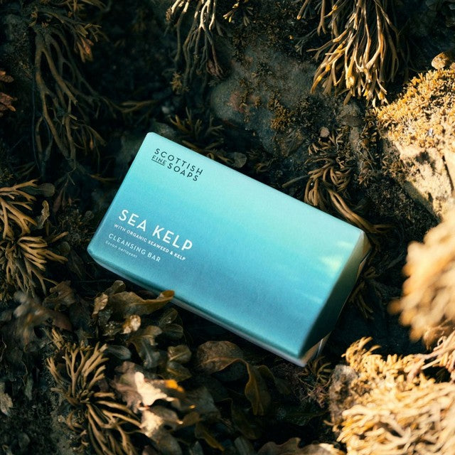 Scottish Fine Soaps sea kelp cleansing soap bar, imported from the UK
