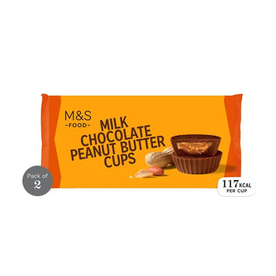 M&S M&S Melkesjokolade Peanøttsmørkopper Snack 42g - Kjøp online på McGrocer