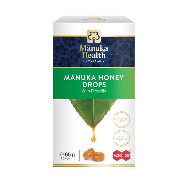 Manuka Health lozenge drops with Propolis 65g, imported from the UK