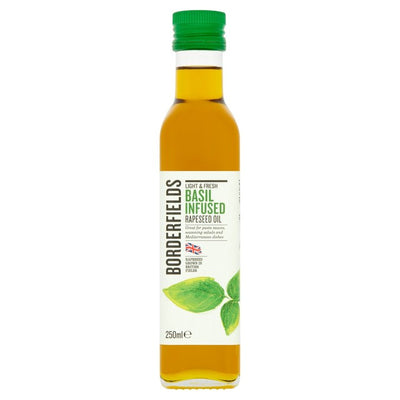 M&S Borderfields Basil Infused Cold Pressed Rapeseed Oil 250ml- Buy online at McGrocer