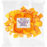 Ocado Butternut Squash & Sweet Potato Mix 350g, imported from the UK