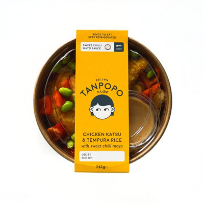 Tanpopo Chicken Katsu & Tempura Rice Chilled Ready Meal 240g