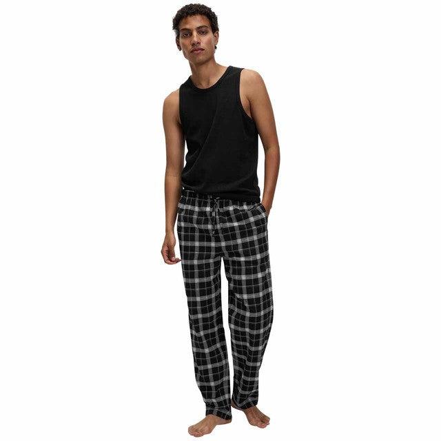 M&S checked black pyjama bottoms size L, imported from the UK