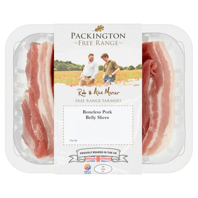 M&S Packington Free Range Pork Belly Slices 450g- Buy online at McGrocer