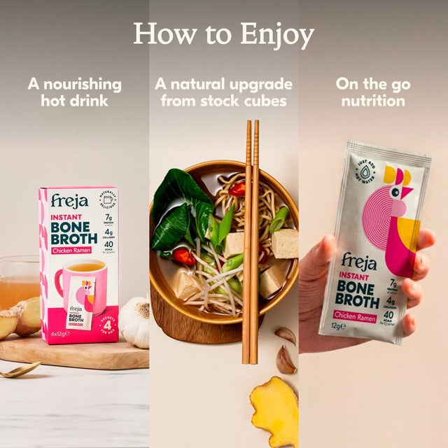 Freja instant chicken ramen bone broth - British product