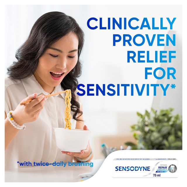Sensodyne Repair & Protect Sensitive Whitening Toothpaste 75ml (British brand)