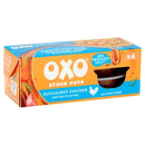 Oxo Reduced Salt Chicken Stock Pots 4x20g, imported from the UK