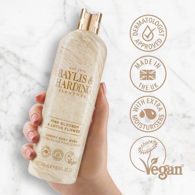 Baylis & Harding Elements Body Wash - Pink Blossom & Lotus Flower