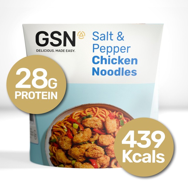 GSN salt and pepper chicken protein noodle pot 350g, UK version
