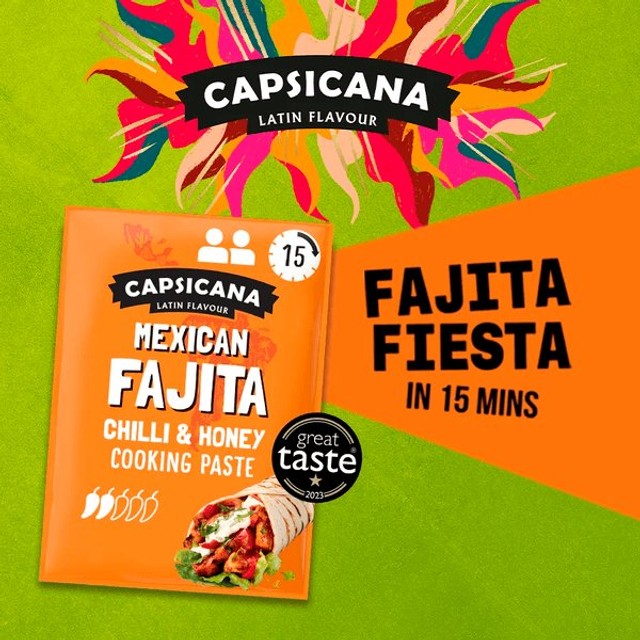 Capsicana Mexican Chilli & Honey Cooking Paste 60g - British product
