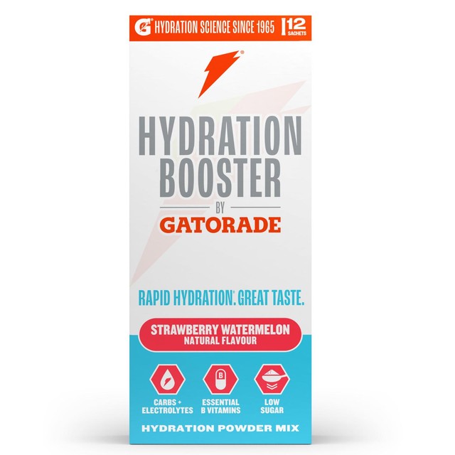 Gatorade strawberry watermelon hydration booster 12 sachets, UK version