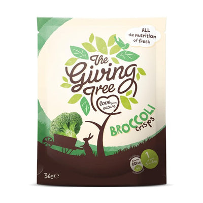 M&S Giving Tree Vacuum Fried Broccoli Crisps Vegetable Snack 36g- Buy online at McGrocer