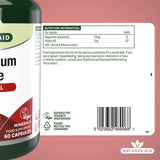 Natures Aid magnesium citrate supplement capsules 60 capsules, imported from the UK