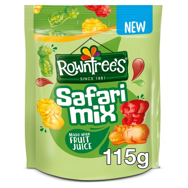 Rowntree's Safari Mix fruit jelly sweets 115g (British brand)