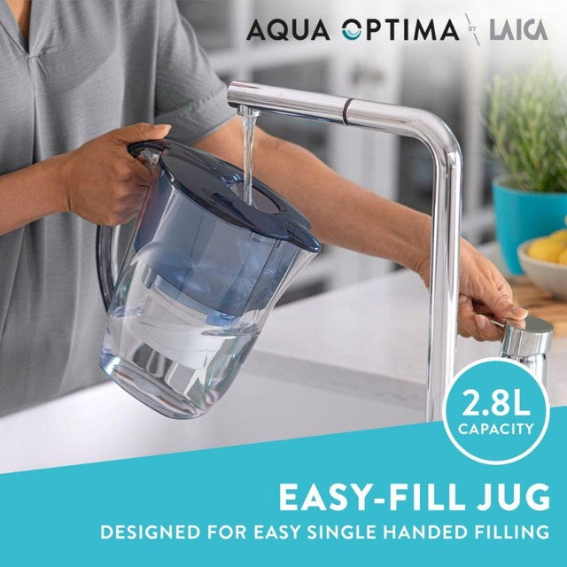 Aqua Optima Oria Blue water filter jug 2.8L - British product
