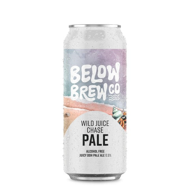 Below Brew Co Wild Juice Chase alcohol-free pale ale 440ml (British brand)