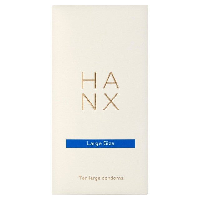 Hanx Ultra Thin Large Size Vegan Condoms, UK version
