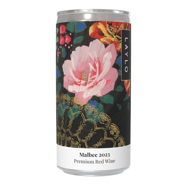 Laylo Malbec wine can 187ml, UK version