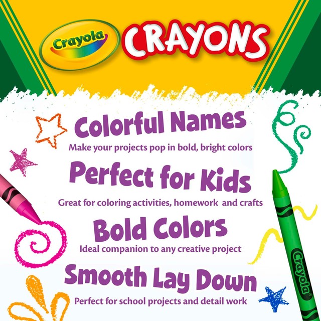Crayola Classic Colours wax crayons 24 pack - British product