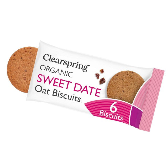 Clearspring Oat Biscuits Sweet Date 40g - British product