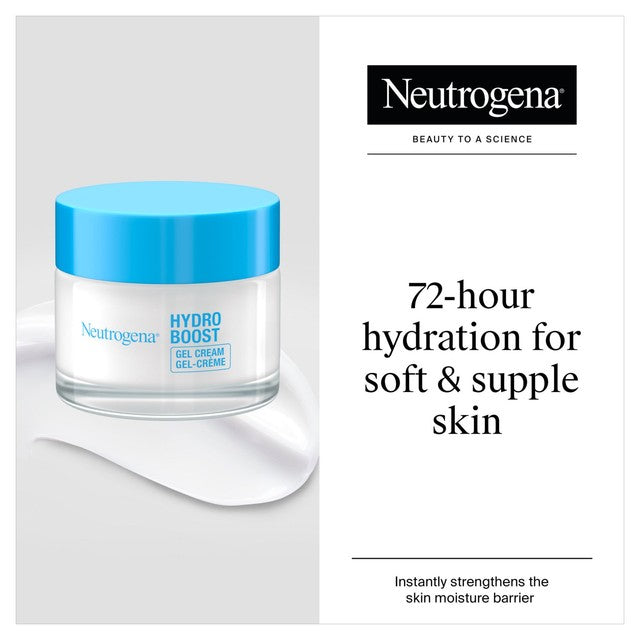 Neutrogena Hydro Boost Hydrating Gel Cream Moisturiser 50ml, imported from the UK