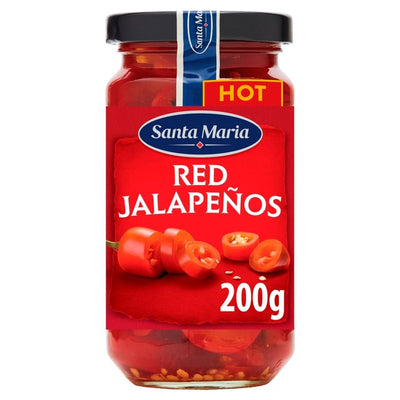 Poivrons Marinés Rouges Santa Maria Jalapenos 200g