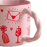 M&S colour change mug romance icons 9.5 cm - British product