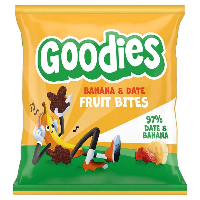 Goodies banana and date fruit bites kids snack - British product