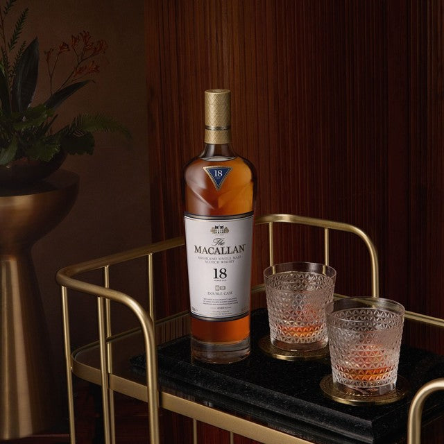The Macallan Double Cask 18 Year Old single malt whisky 70cl (British brand)