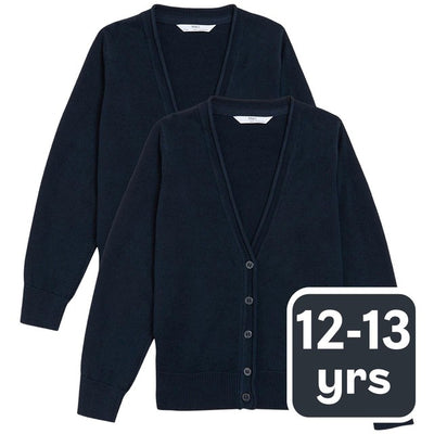 M&S 2er-Pack Kinder Baumwollcardigan mit StayNew 12-13Y