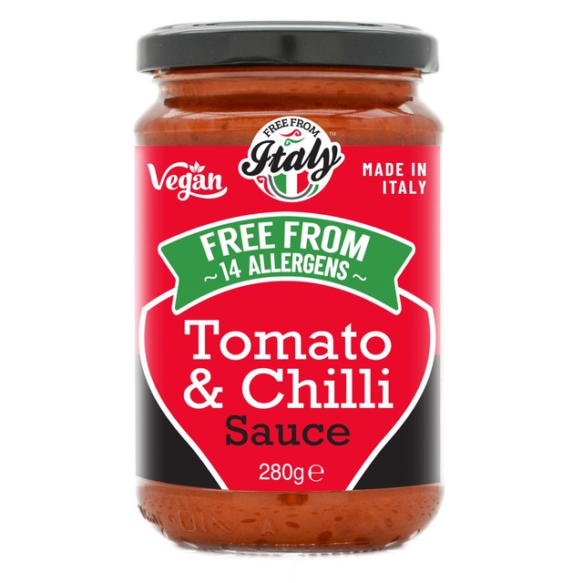 Free From Italy tomato and chilli pasta sauce 280g - British product
