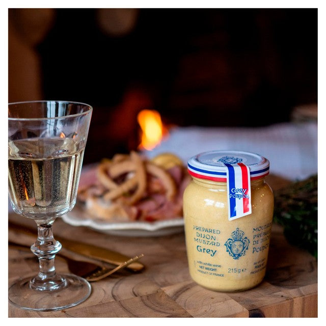 Grey Poupon Dijon Mustard with White Wine 215g, UK version