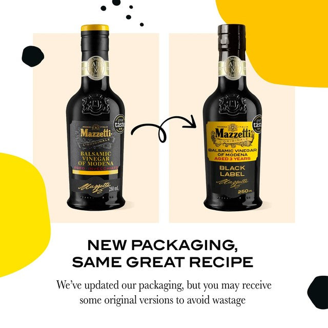 Mazzetti balsamic vinegar Black Label 5 Leaf 250ml, imported from the UK