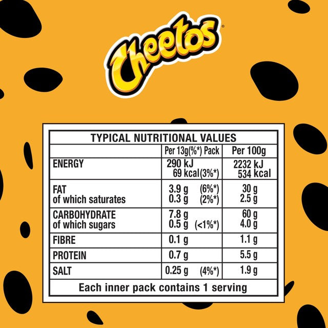 Cheetos Puffs Flamin' Hot Multipack - British product