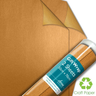 Deva Designs Gold Bastelgeschenkpapier Geschenkpapierbögen