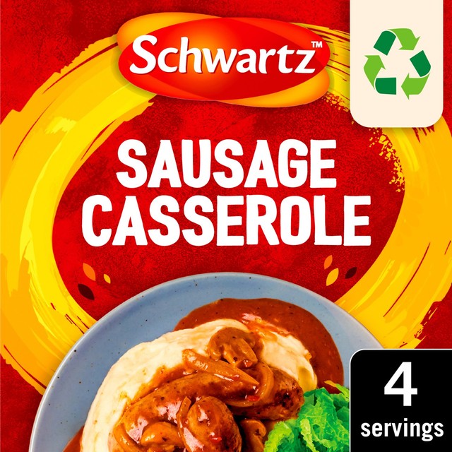 Schwartz sausage casserole recipe mix 35g (British brand)