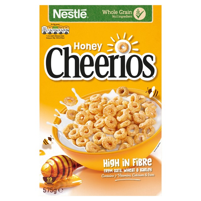 Nestle Cheerios Honey multigrain cereal 575g - British product