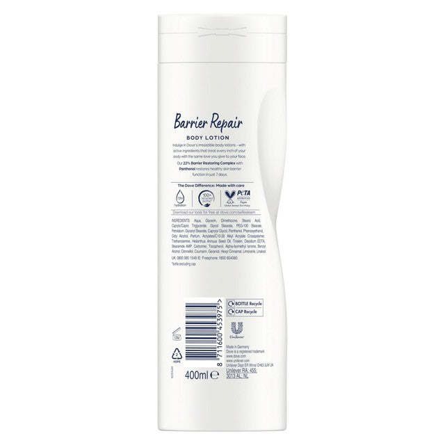 Dove Barrier Repair Body Lotion 400ml - British product