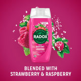 Radox Feel Radiant Mood Boosting Shower Gel 225ml, imported from the UK