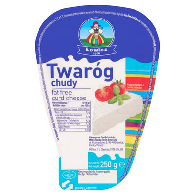 Fromage blanc 0% de matières grasses Lowicz 250g