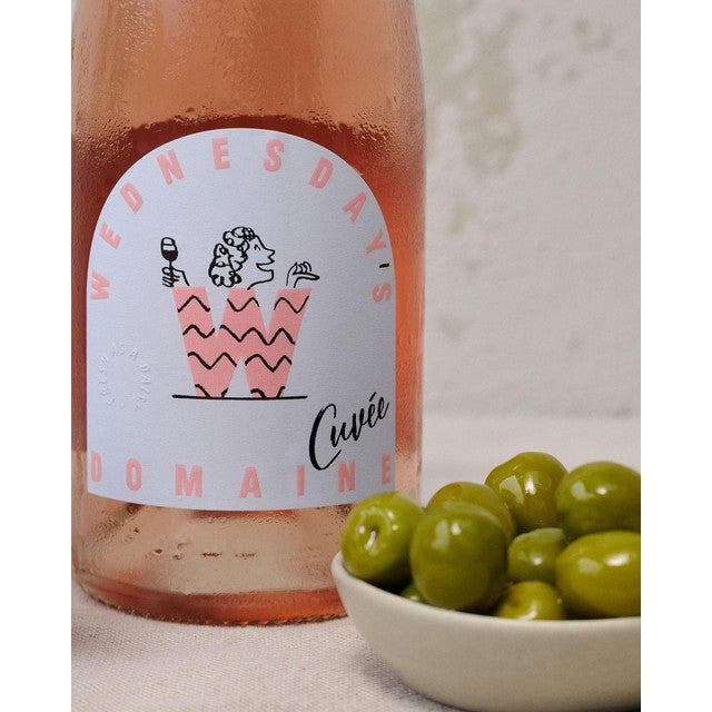 Wednesday's Domaine alcohol free sparkling rosé cuvee 75cl (British brand)