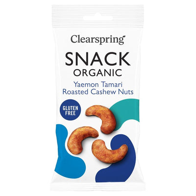 M&S Clearspring Organic Tamari Roasted Cashew Nuts Savoury Snack 30g- Buy online at McGrocer