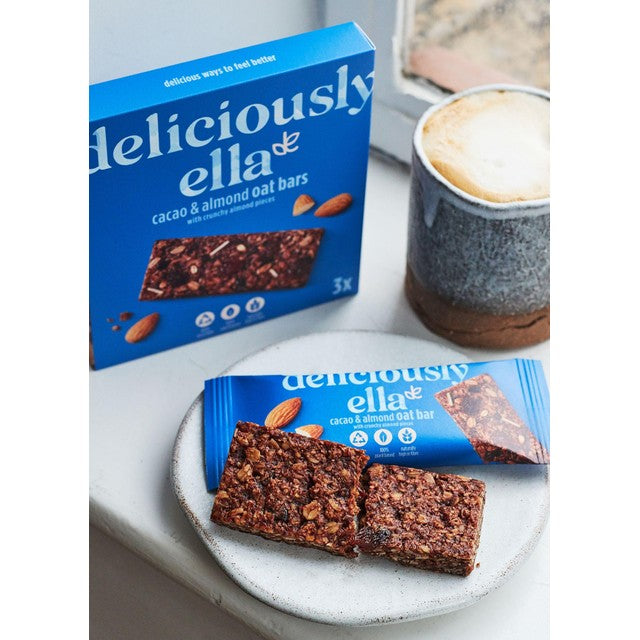 Deliciously Ella Cacao & Almond Oat Bar Multipack 3x50g - British product