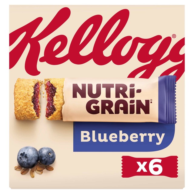 Kellogg's Nutrigrain blueberry cereal bars, UK version