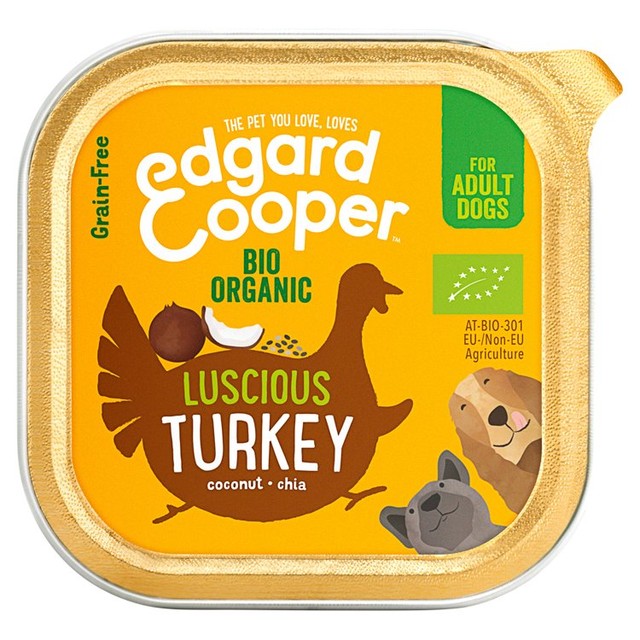Edgard & Cooper organic turkey wet dog food - British product