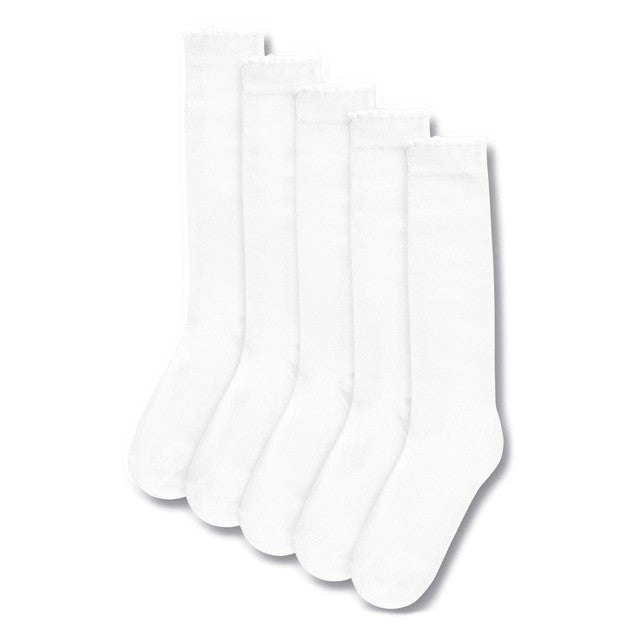 M&S kids socks white 5-pack size 6-8, imported from the UK