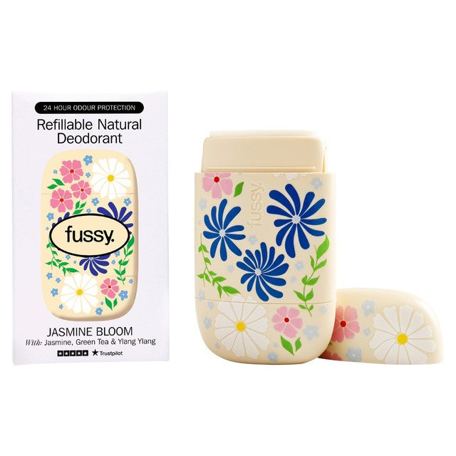 Fussy refillable deodorant Jasmine Bloom - British product