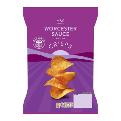 M&S Worcester Sauce Flavoured Potato Crisps 150g