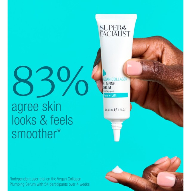 Super Facialist Vegan Collagen Plumping Face Serum 30ml (British brand)
